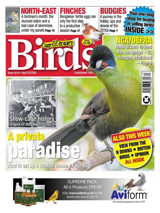 Cover image for Cage & Aviary Birds